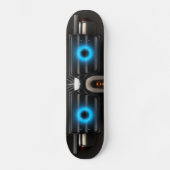 Robot met bril persoonlijk skateboard (Voorkant)