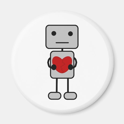 Robot met hart magneet (Voorkant)