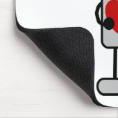 Robot met hart muismat (Hoek)