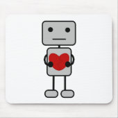 Robot met hart muismat (Voorkant)