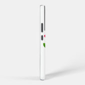 Robot met Roos Samsung Galaxy Hoesje (Rechterkant)