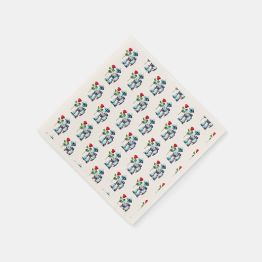 Robot met Roos Servet (Hoek)