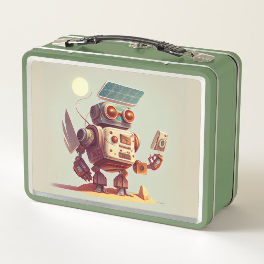 Robot Metal Lunch Box (Achterkant)