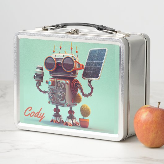 Robot Metal Lunch Box (In situ)