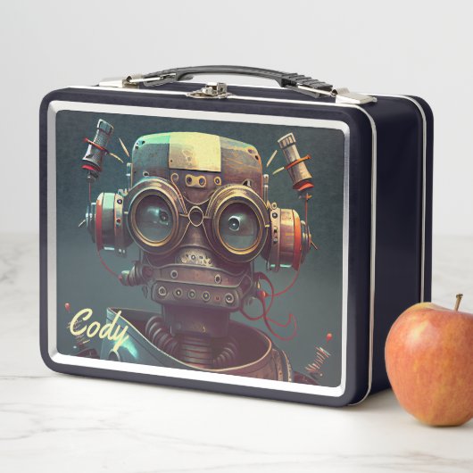 Robot Metal Lunch Box (In situ)