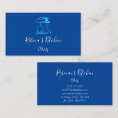 Robot Mixer Chef Sweets Bakery Navy Visitekaartje (Voorkant / Achterkant)