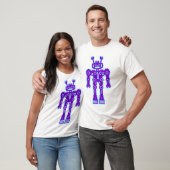 Robot Mk I - (Paars en Lt Blue) - Gepersonaliseerd T-shirt (Unisex)