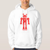 Robot Mk I - (rood) - Gepersonaliseerd Hoodie (Voorkant)