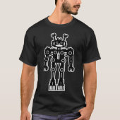 Robot Mk I - (White Outline) T-shirt (Voorkant)