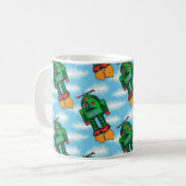Robot-Mok "Fired Up" Koffiemok (Voorkant links)