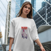 Robot monk met botervliegen t-shirt