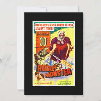 Robot Monster Halloween Horror Sci Fi Ape Buiten S Save The Date