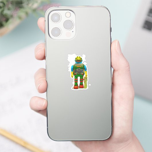 ROBOT MONSTER T-SHIRT STICKER (Telefoon)