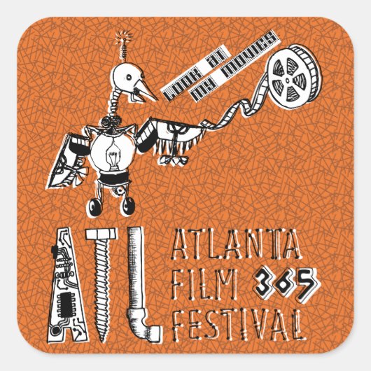 Robot Movie Bird Stickers (Voorkant)