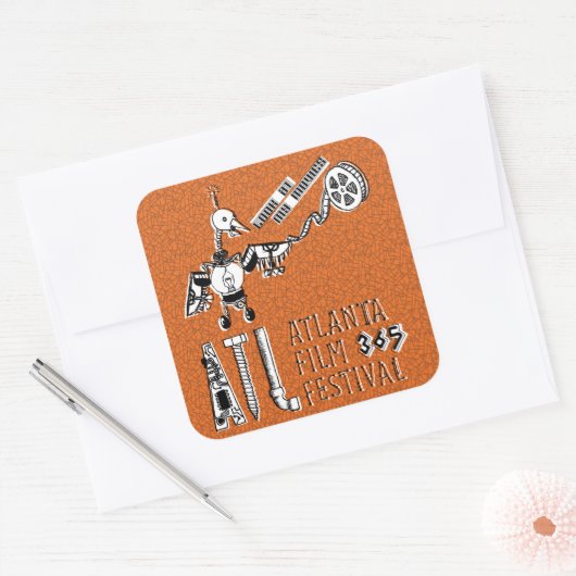 Robot Movie Bird Stickers (Envelop)