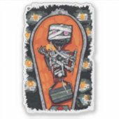 Robot Mummy Monster Sticker (Voorkant)