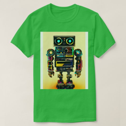 Robot muziek t-shirt (Design voorkant)
