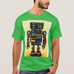 Robot muziek t-shirt
