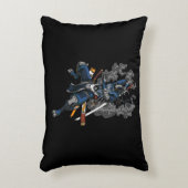 Robot Ninja Samurai Warrior Martial Arts Accent Kussen (Voorkant(Verticaal))
