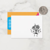 Robot Note-kaarten Notitiekaartje (Voorkant / Achterkant in situ)