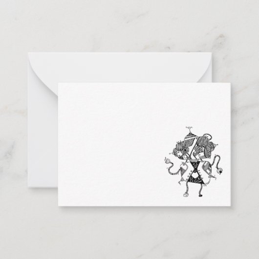 Robot Note-kaarten Notitiekaartje (Voorkant)