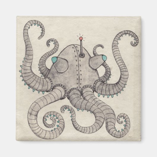robot-octopus magneet (Voorkant)