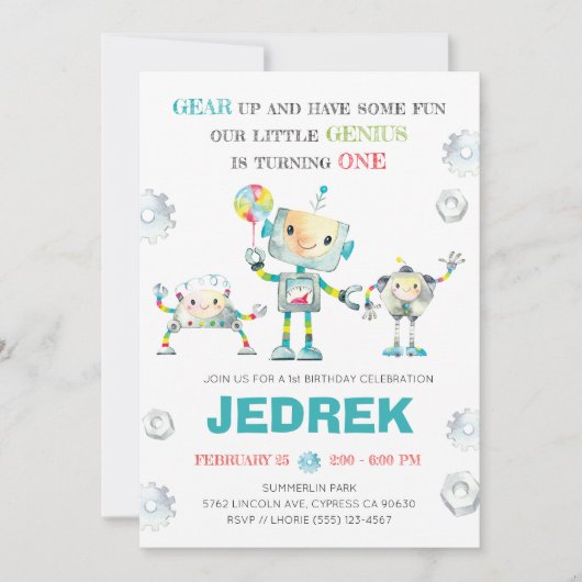 Robot One Kaart (Voorkant)