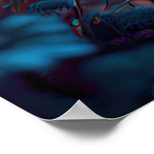 Robot Ontmoeting Bloemen Poster (Hoek)