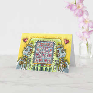 ROBOT OP KIJK NAAR EEN LIEFHARTVERVANGINGSMACHINE KAART