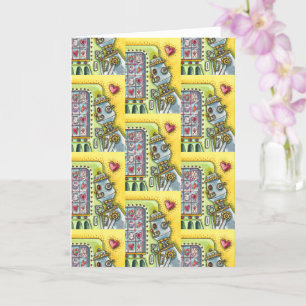 ROBOT OP KIJK NAAR EEN LIEFHARTVERVANGINGSMACHINE KAART