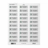 Robot op wielen op grijs etiket (Full Sheet)