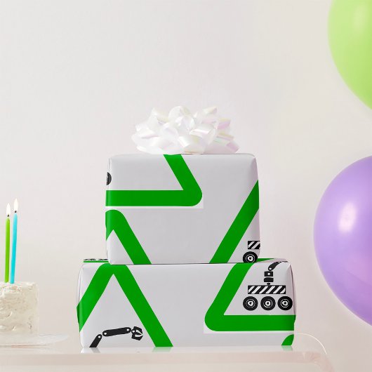 Robot Oversteek Waarschuwingsbord Cadeaupapier