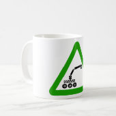 Robot Oversteek Waarschuwingsbord Koffiemok (Voorkant links)
