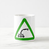 Robot Oversteek Waarschuwingsbord Koffiemok (Center)