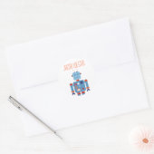 Robot Party Sticker Label (Envelop)