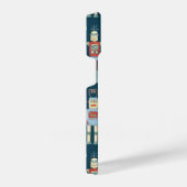 Robot Pattern Dark iPhone Hoesje (Rechterkant)