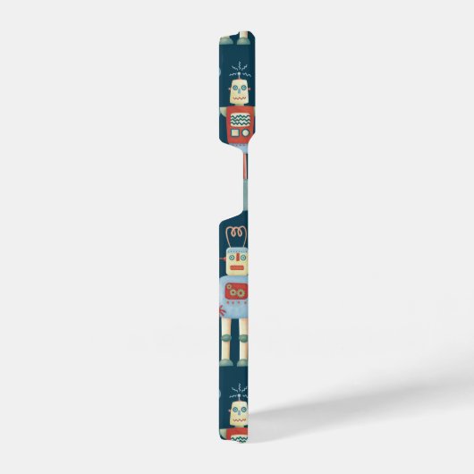 Robot Pattern Dark iPhone Hoesje (Rechterkant)