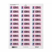 ROBOT PERSONALISEERDE RETURN ADRES ETIKETTERS ETIKET (Full Sheet)