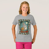ROBOT PICKING PUMPKINS , HALLOEEN MECHANISCH MAN T-SHIRT (Voorkant volledig)