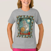 ROBOT PICKING PUMPKINS , HALLOEEN MECHANISCH MAN T-SHIRT (Voorkant)
