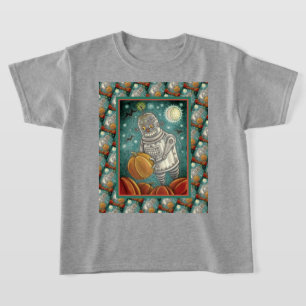 ROBOT PICKING PUMPKINS , HALLOEEN MECHANISCH MAN T-SHIRT