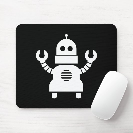 Robot Pictogram Mousepad Muismat (Met muis)