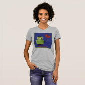 robot, pieper; Ik mis je. T-shirt (Voorkant volledig)