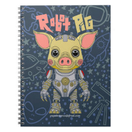 Robot Pig Spiral Foto Notitieboek