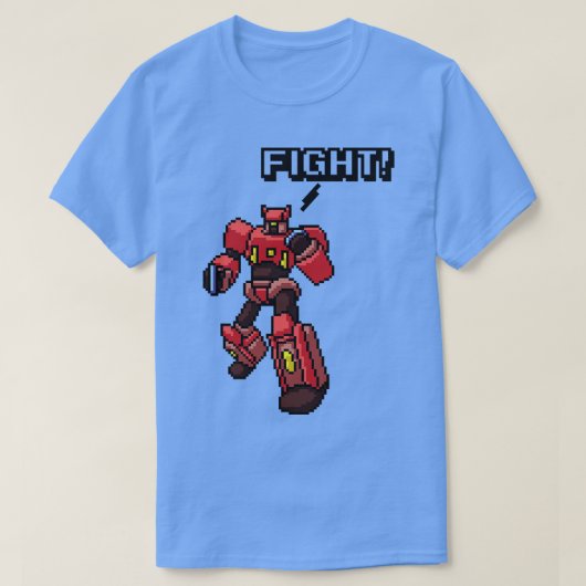 Robot Pixel Art T-shirt (Design voorkant)
