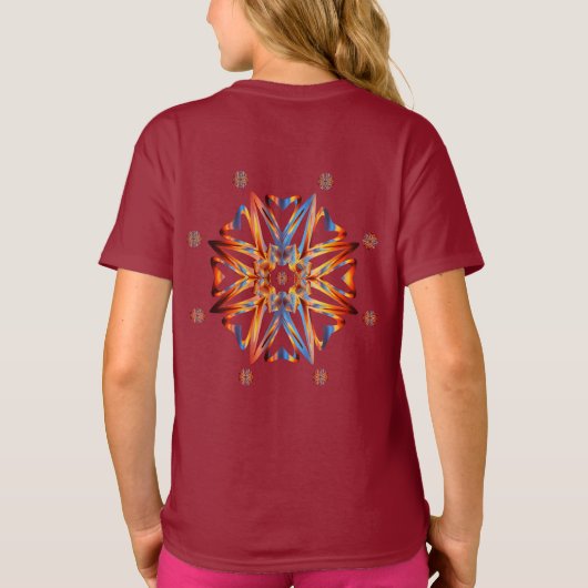 Robot Pizza Fun Art T-shirt (Achterkant)