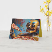 robot pizza kaart (Gele Bloem)
