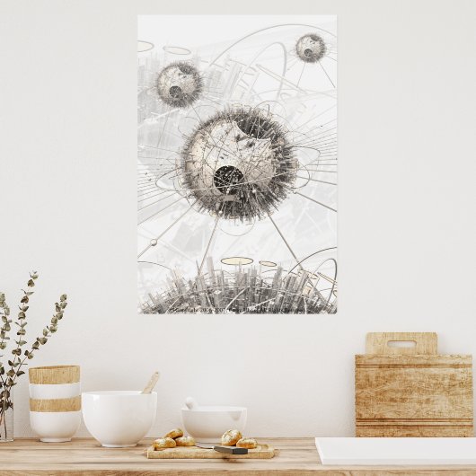 Robot Planet Poster (Keuken)