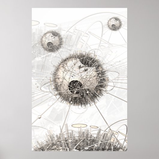 Robot Planet Poster (Voorkant)