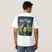 Robot play football grafisch Tshirt (Achterkant volledig)
